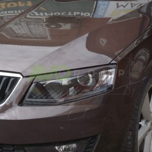 Headlight Eyelids for Skoda Octavia 3 2013-2017 v1 ABS Gloss