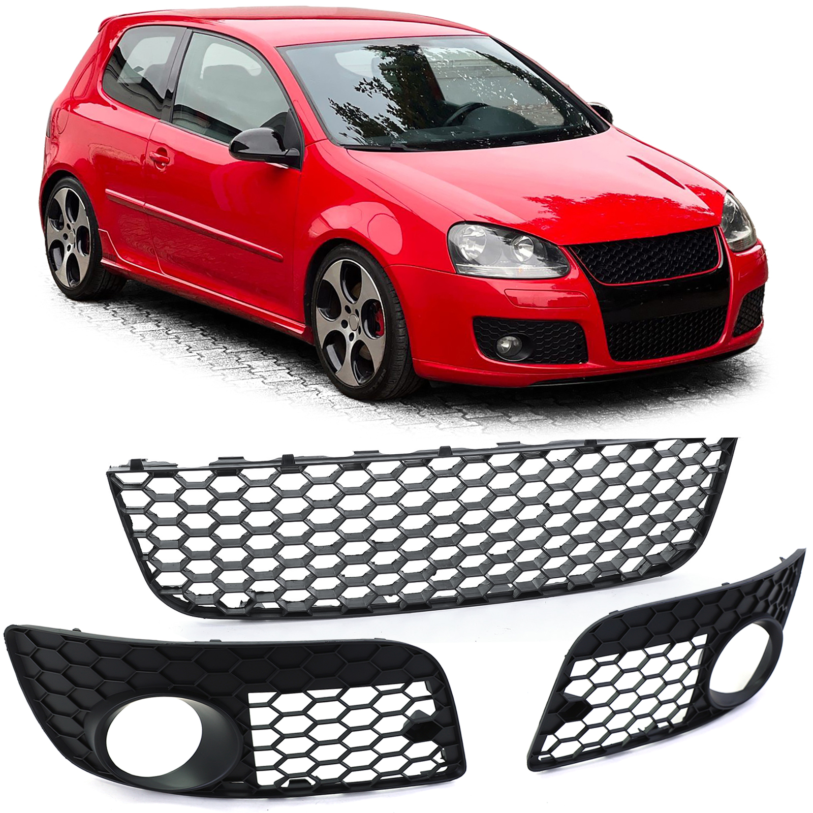Lower radiator grilles for VW Golf 5 GTI 2003-2009