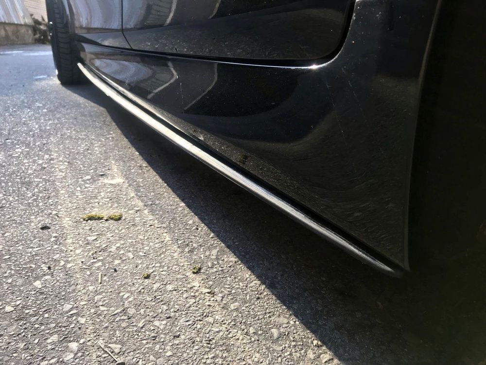 Side Skirts addons extension blades for BMW 5 F10 / F11 2010-2017 ABS Gloss