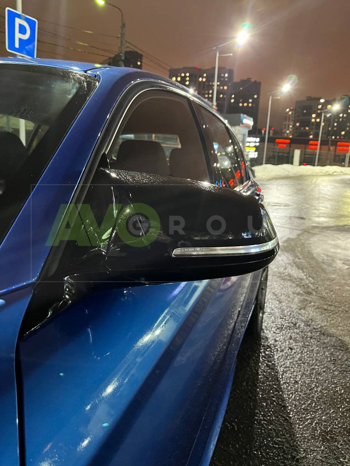 M Style piano black mirror covers set for BMW 1 F20 / F21 2011-2019
