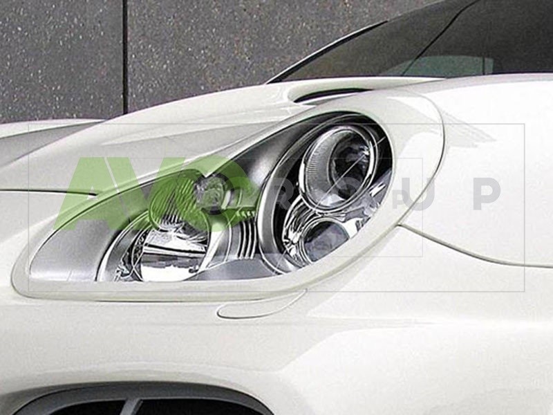 Накладки на фары / Реснички для Porsche Cayenne 955 2002-2007 ABS Gloss