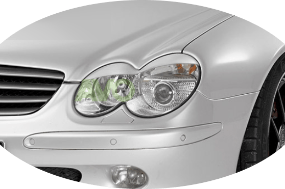 Headlight Eyelids for MB SL R230 2001-2009 ABS Gloss