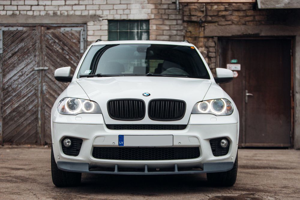 Sport Priekšējā bampera uzlika / spoileris / lūpa priekš BMW X5 E70 2007-2014 M Sport - Image 3