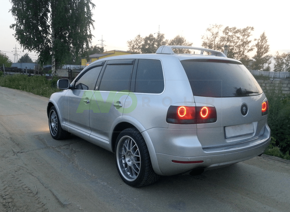 Aizmugurējas lukturu uzlikas priekš VW Touareg 1 2002-2010 ABS Matt - Image 2