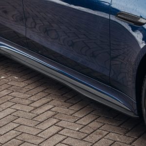Black gloss sideskirt diffusers splitter for Mercedes AMG GT 4 Door Coupe X290