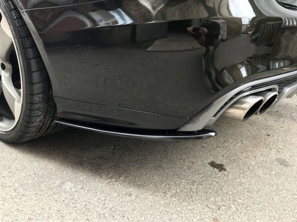 Rear Bumper Side Splitters flaps for Audi A6 S6 C7 4G 2011-2018 ABS Matt