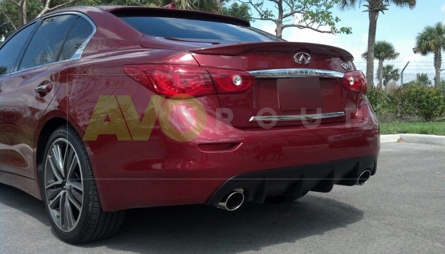 Rear Bumper Diffuser for Infinite Q50 V37 S Style 2013-2017