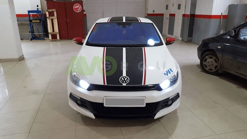 Накладки на фары / Реснички для VW Scirocco 3 2008-2017 ABS Matt