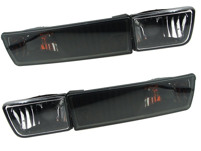 Black Smoked Foglights set with turnsignal For VW Golf III MK3 / Vento (US Jetta 3)