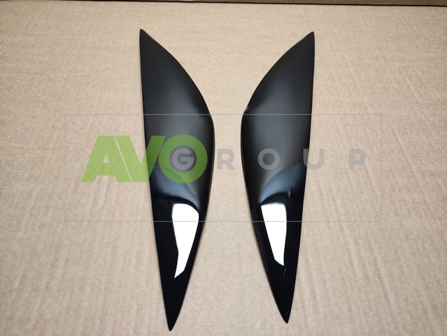Headlight Eyelids for Mazda 3 2009-2013 ABS Gloss