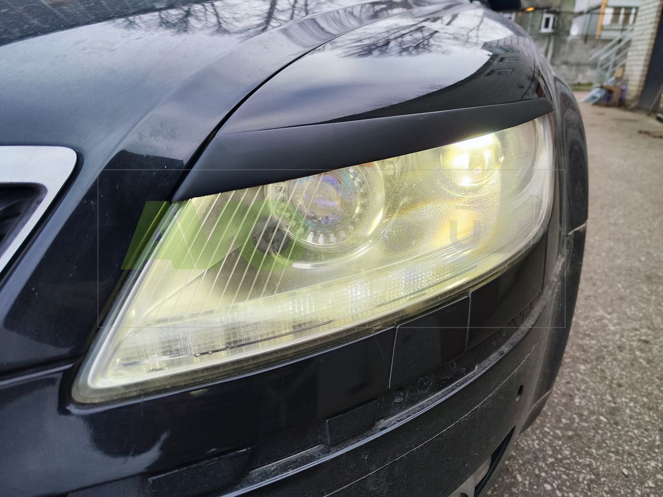 Headlight Eyelids for VW Phaeton 2002-2010 ABS Matt