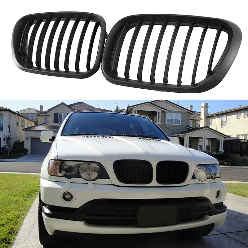 Front Black Grill For BMW X5 E53 1999-2003