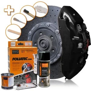 Foliatec MIDNIGHT BLACK Brake Caliper Lacquer Set