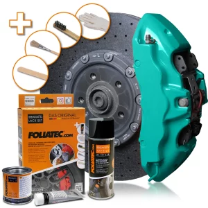 Foliatec OCEAN TURQUOISE Brake Caliper Lacquer Set