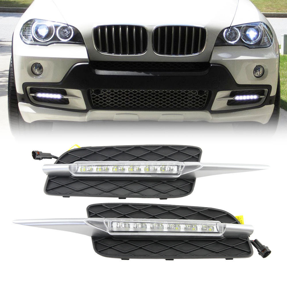 LED Front bumper DRL Lights for BMW X5 E70 2007-2010