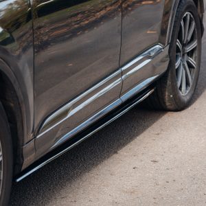 Black gloss sideskirt diffusers splitter for Audi Q7 4M Mk2 ABS Gloss