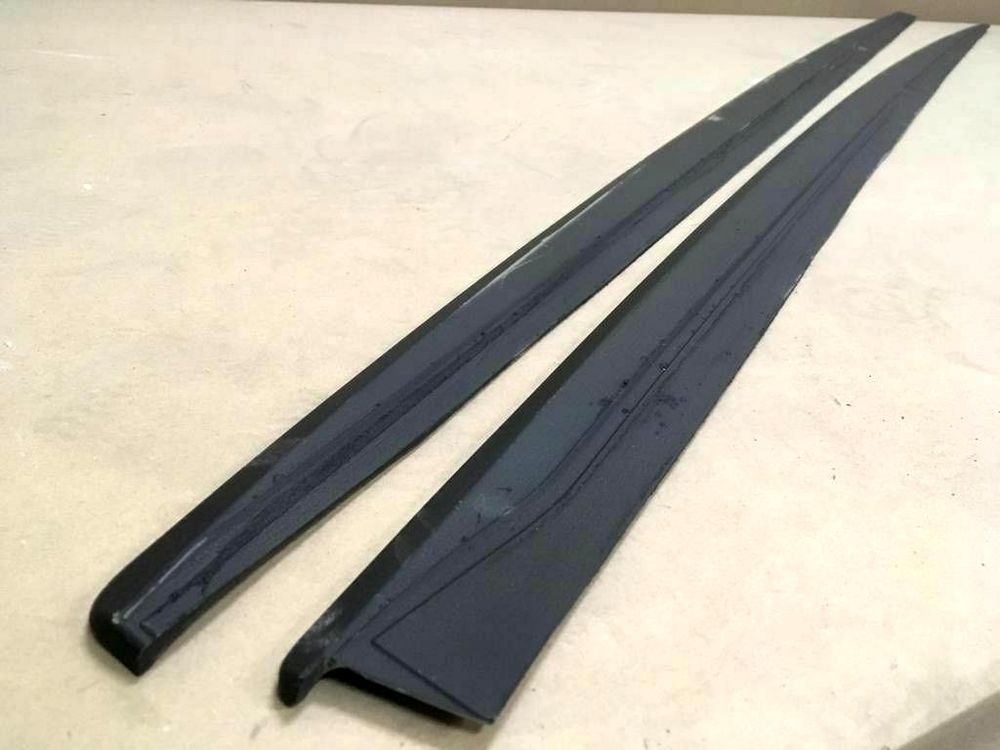 Side Skirt blades extensions addons for BMW 7 F01 2008-2015 GRP
