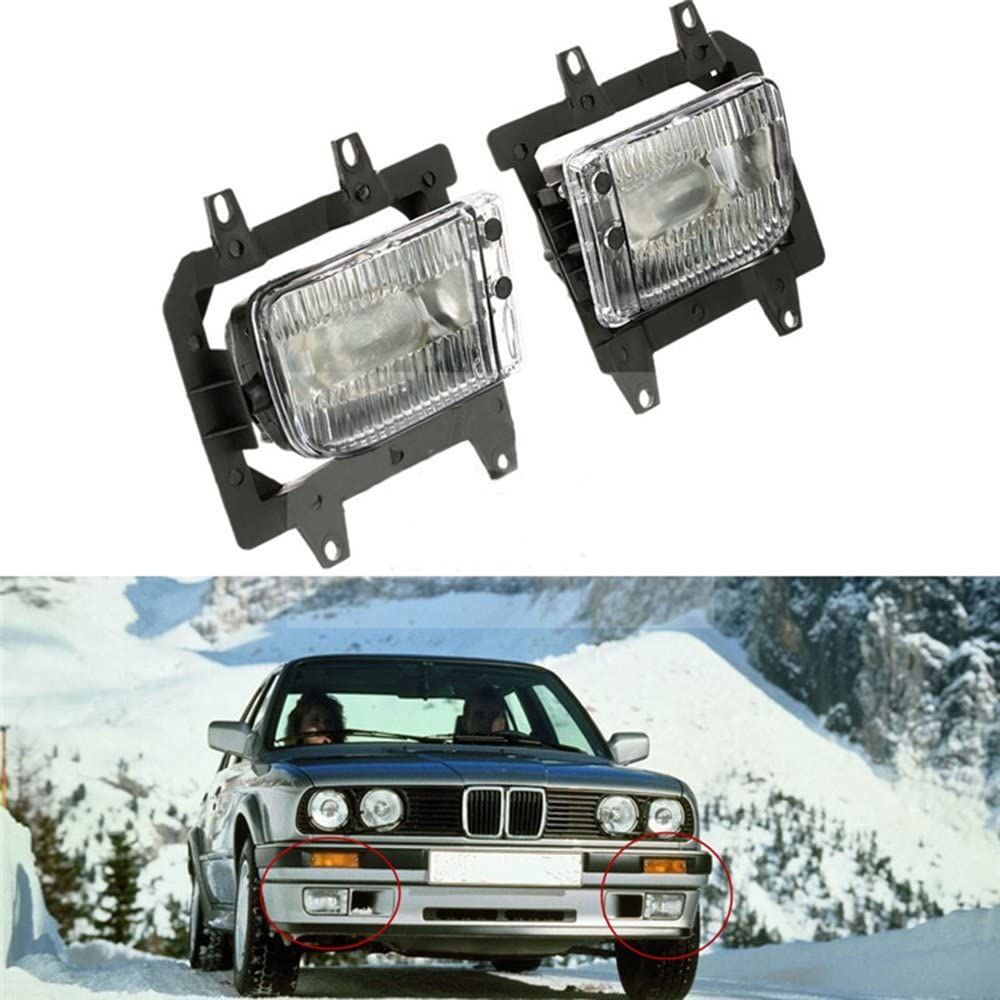 Clear Fog Lights set For BMW 3 Series E30 1987-1993