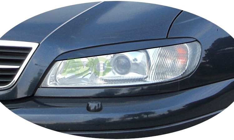 Headlight Eyelids for Opel / Vauxhall Omega B 1999-2003 ABS Gloss