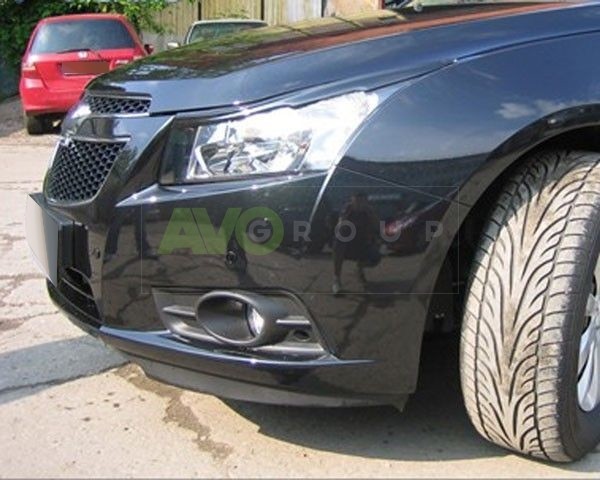 Накладки на фары / Реснички для Chevrolet Cruze 2009-2013 v1 ABS Matt