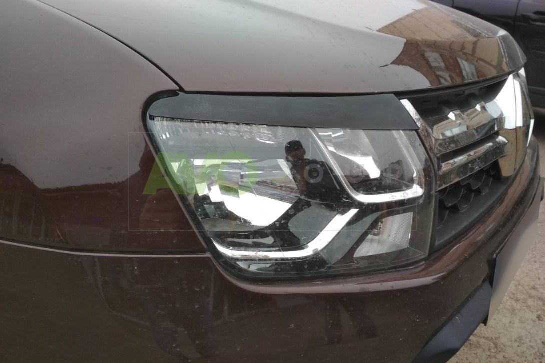 Headlight Eyelids for Renault Duster 2009-2015 ABS Gloss