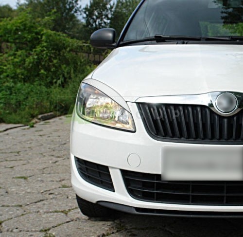 Headlight Eyelids for Skoda Fabia 2 / Roomster 2006-2010 v1 ABS Gloss