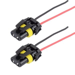 2pcs. 9005 HB3 / H10 / 9006 HB4 Bulb Sockets Female Adapter Wiring Harness Connector for Headlight Fog