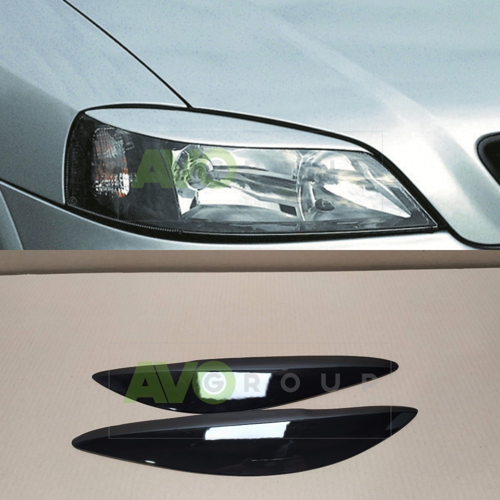 Headlight Eyelids for Opel / Vauxhall Astra G 1998-2005 ABS Gloss