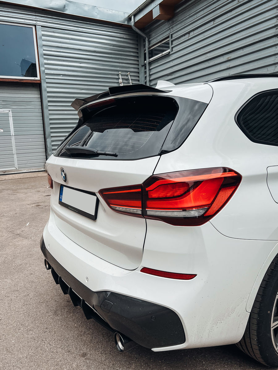 Rear trunk lip spoiler wing for BMW X1 F48 ABS Gloss