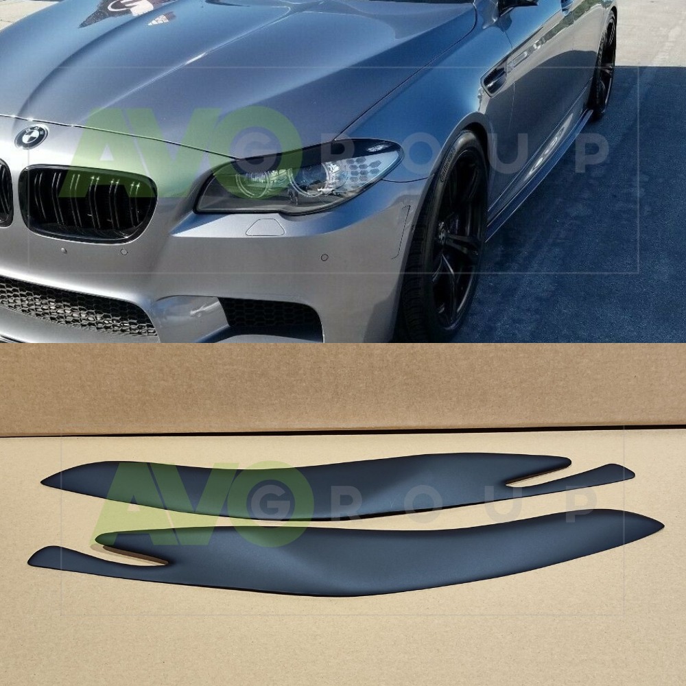 Headlight Eyelids for BMW 5 F10 / F11 2010-2013 ABS Matt