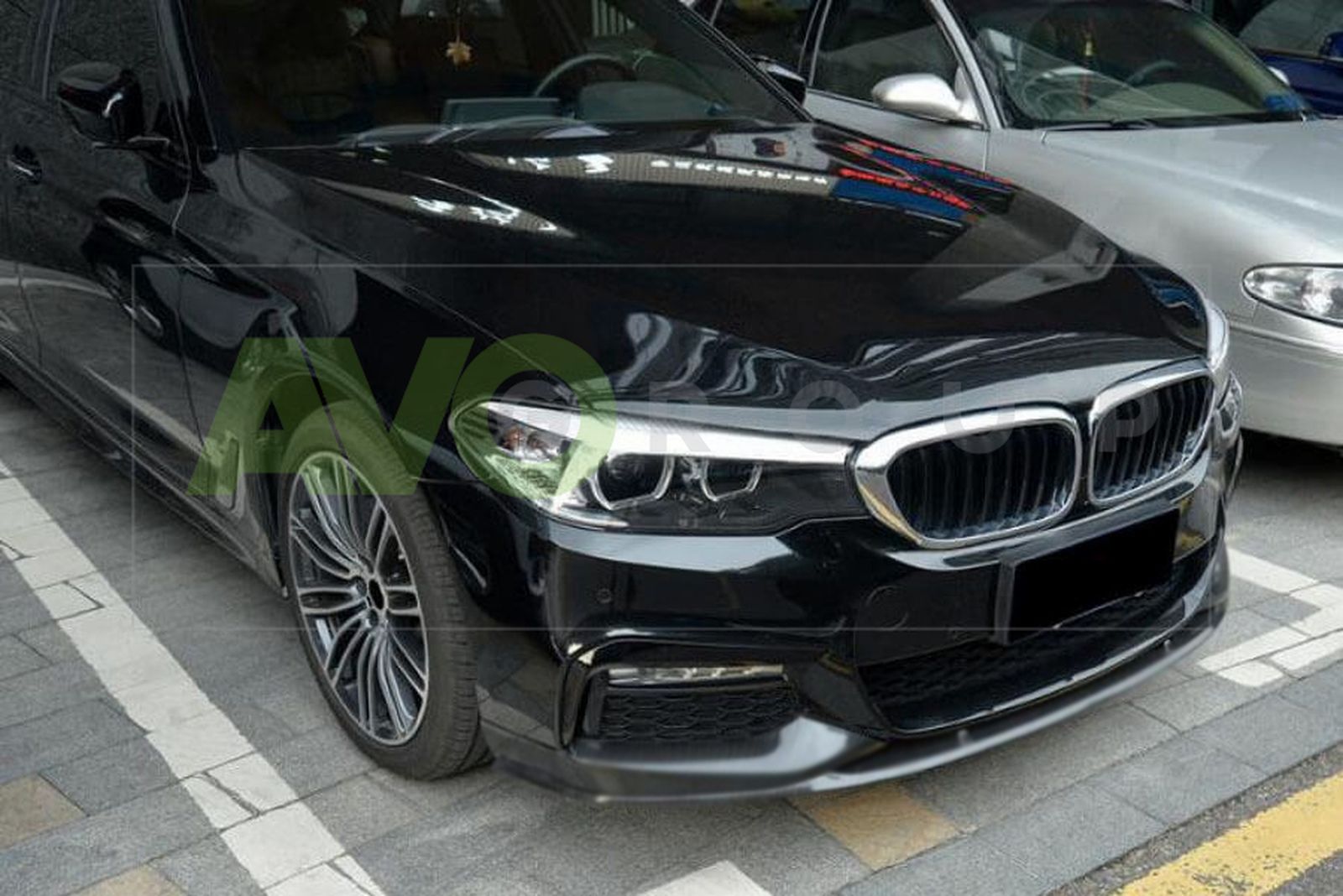 Performance front spoiler splitter for BMW 5 G30 / G31 2016-2020 ABS Matt