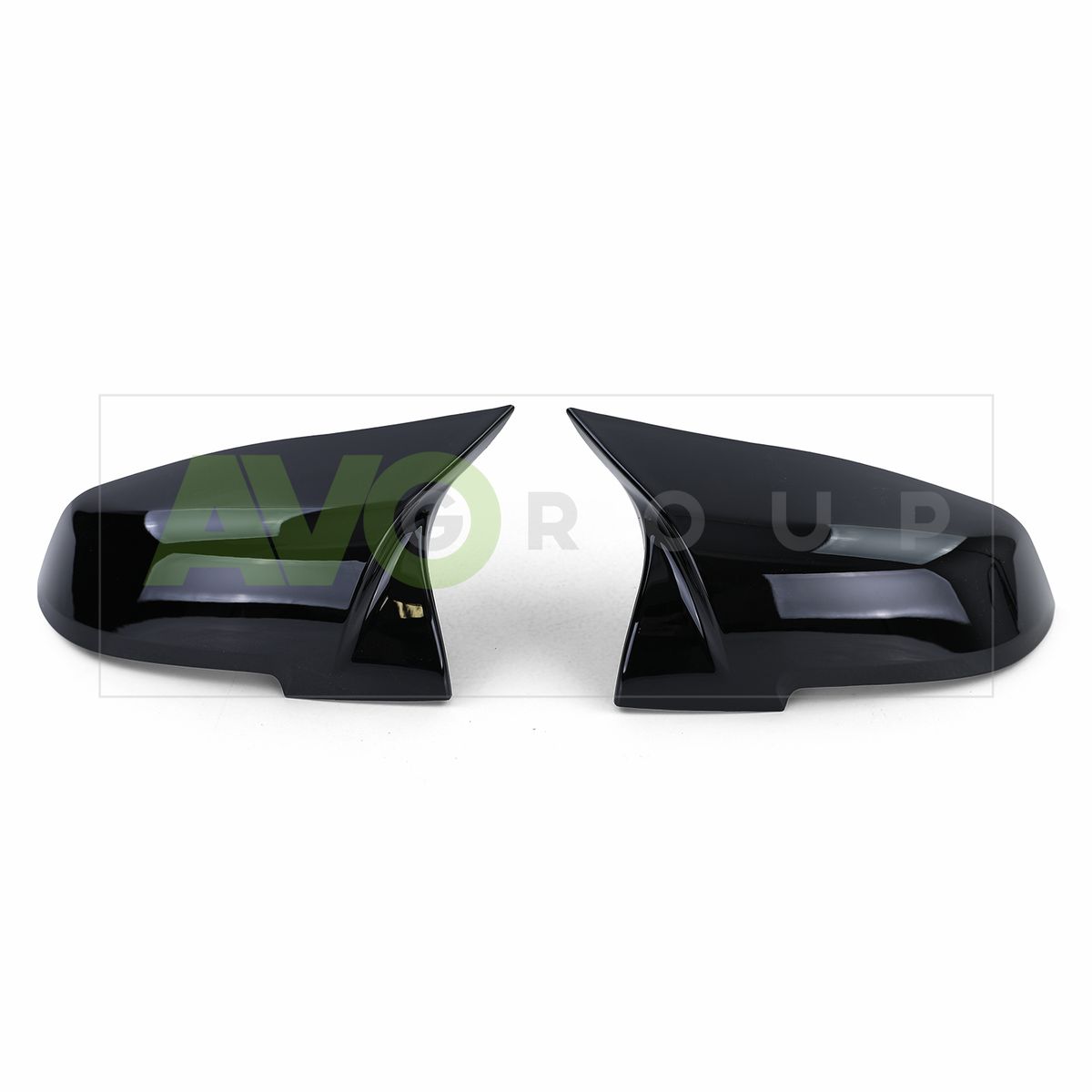 M Style piano black mirror covers set for BMW 1 F20 / F21 2011-2019