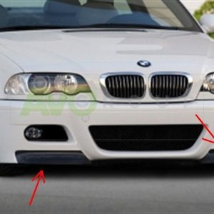 Fangs Spoiler for  BMW 3 E46 M3 1998-2006 Bumper