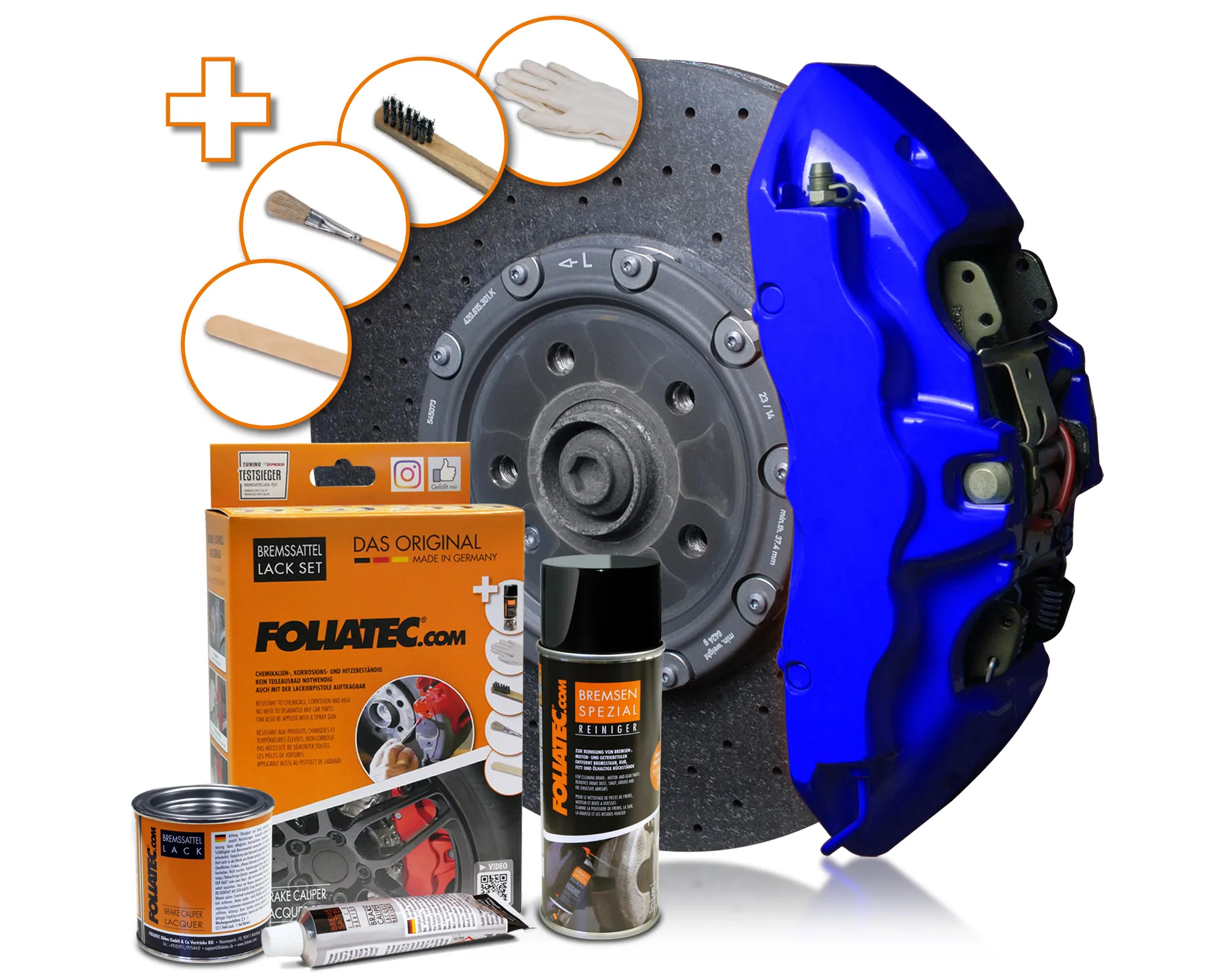 Foliatec RS BLUE Brake Caliper Lacquer Set