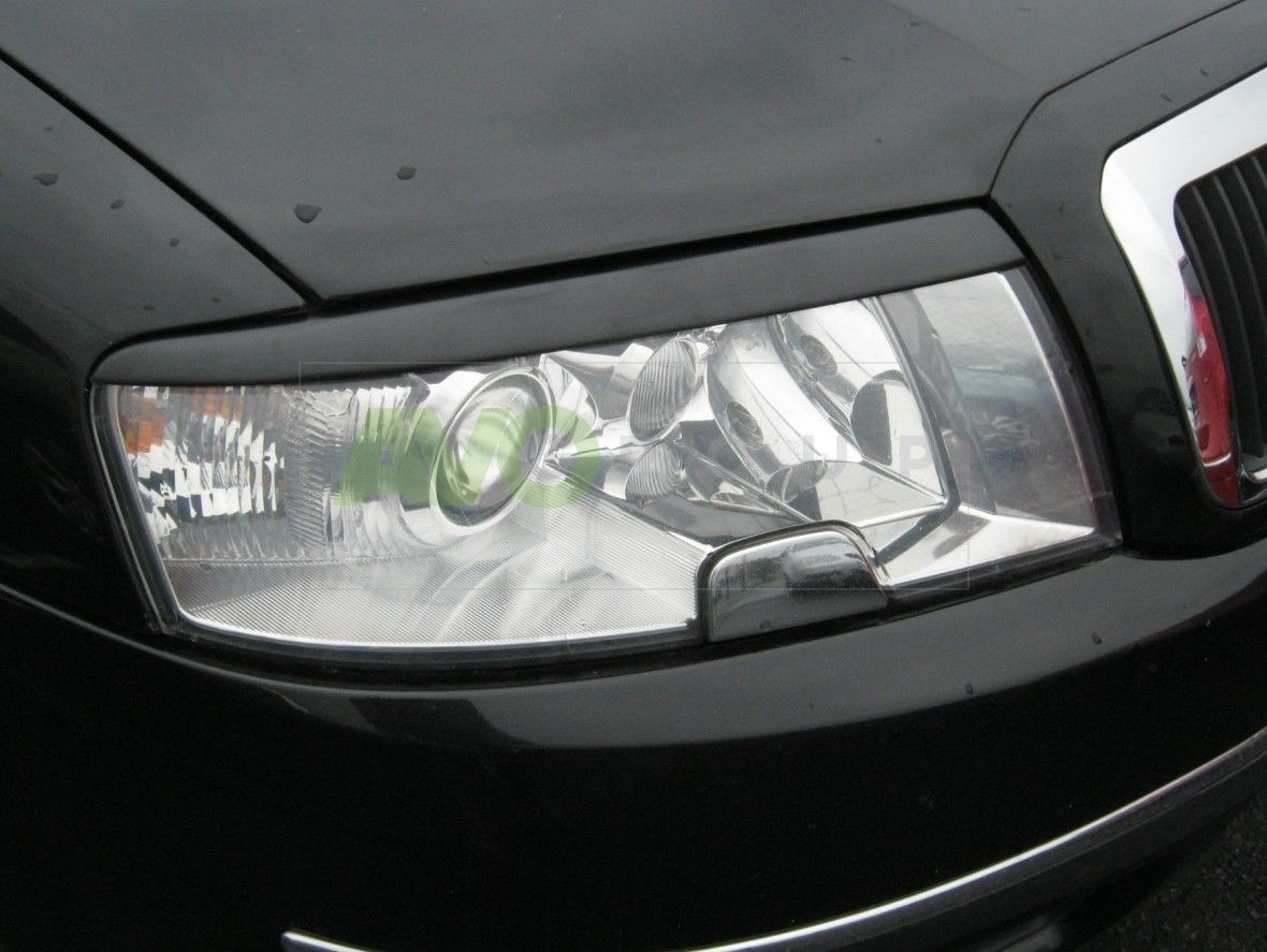 Headlight Eyelids for Skoda Superb 1 2001-2008 ABS Gloss