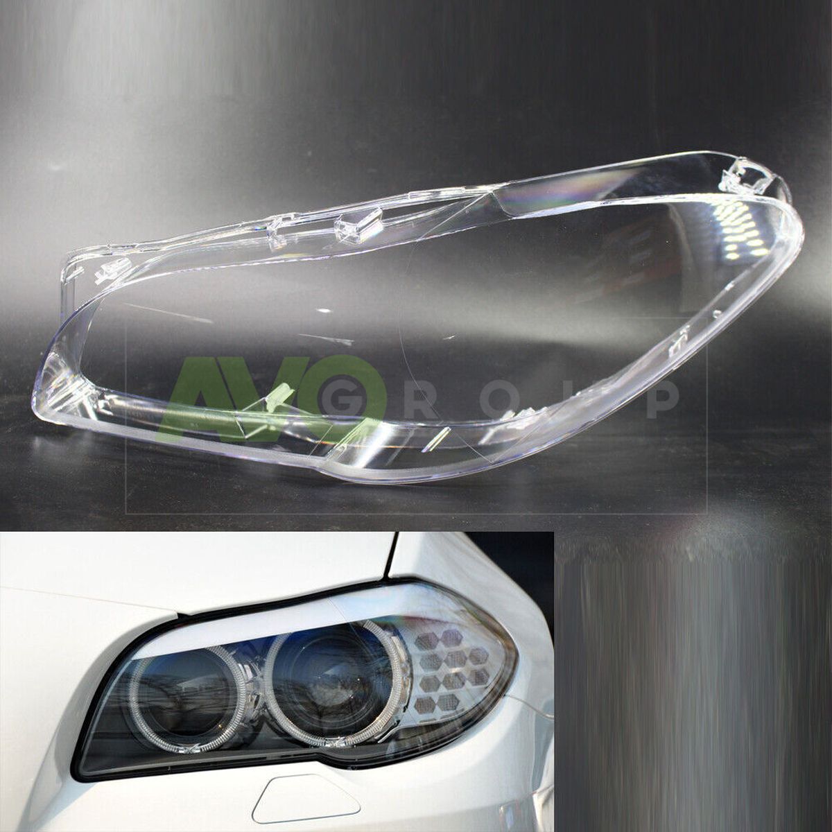 Headlight Lens Headlamp Cover For BMW 5 Series F10 F11 10-17 Lampshape Left Side