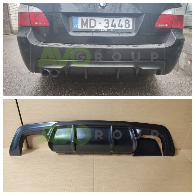 Rear Bumper Diffuser for BMW 5 E60 / E61 03-10 v2 ABS