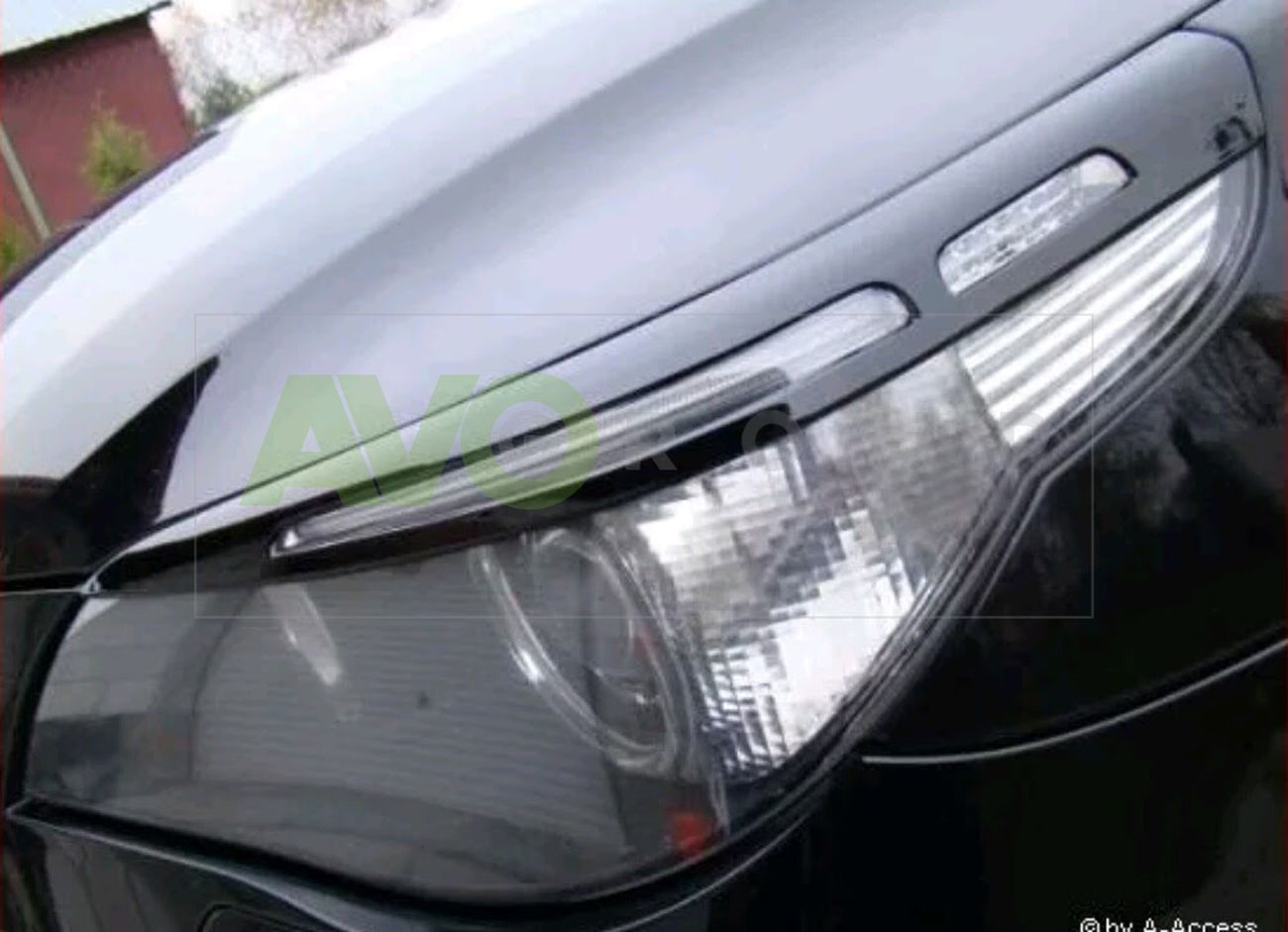 Headlight Eyelids for BMW 5 E60 / E61 03-07 v1 ABS Gloss