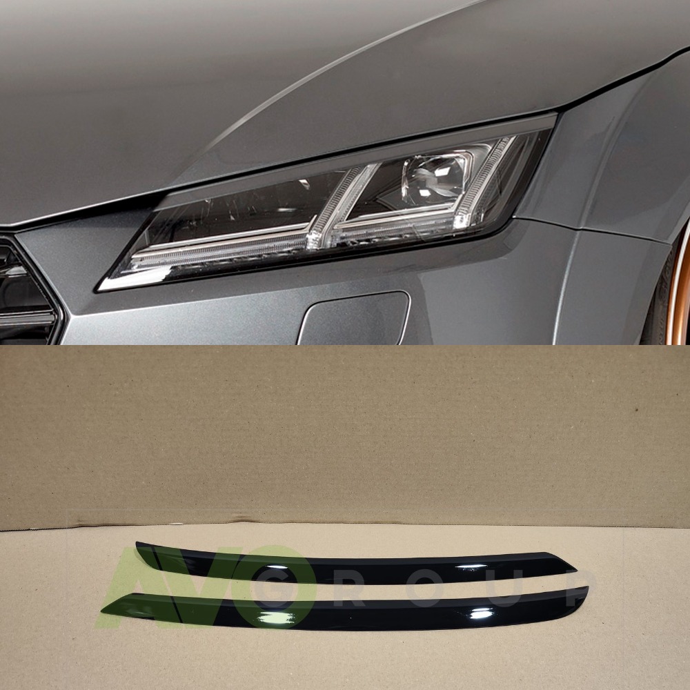 Priekšējo lukturu uzlikas uzacis priekš Audi TT FV/8S 2014-2022 ABS Gloss