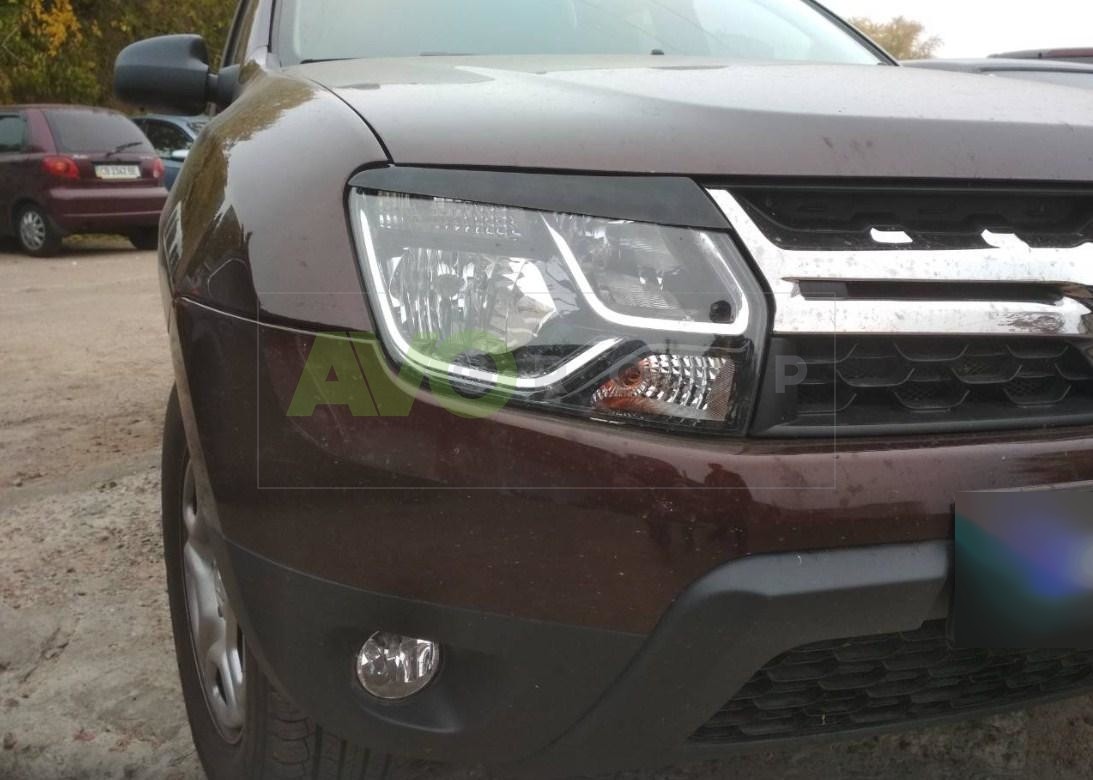 Headlight Eyelids for Renault Duster 2009-2015 ABS Gloss