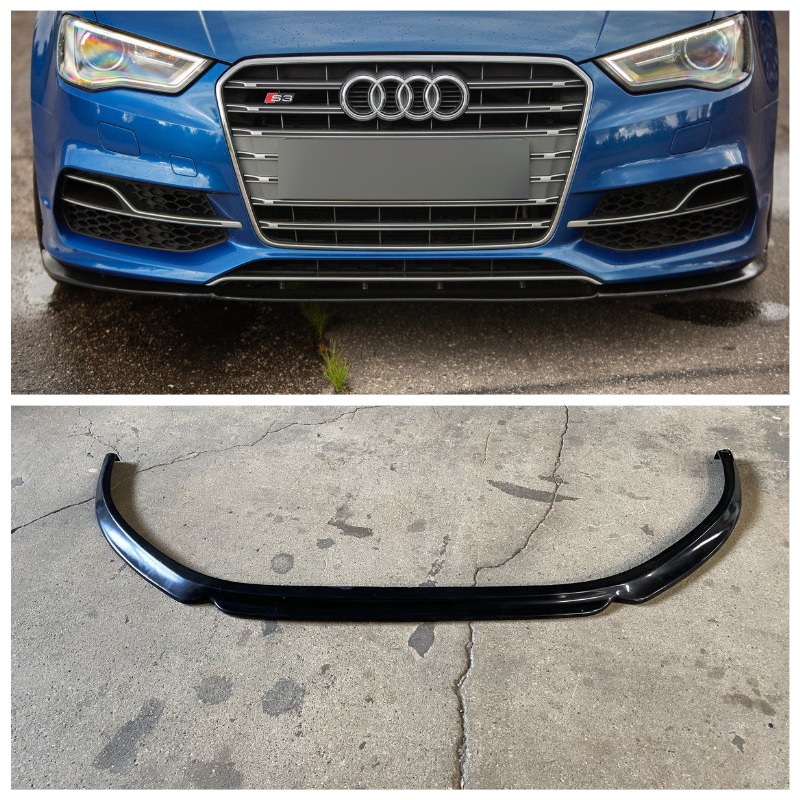 Front Spoiler Splitter for Audi A3 S3 8V 2012-2016 ABS Gloss