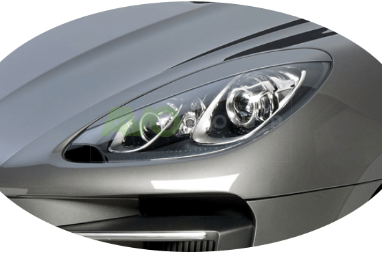 Headlight Eyelids for Porsche Macan 2014- ABS Matt