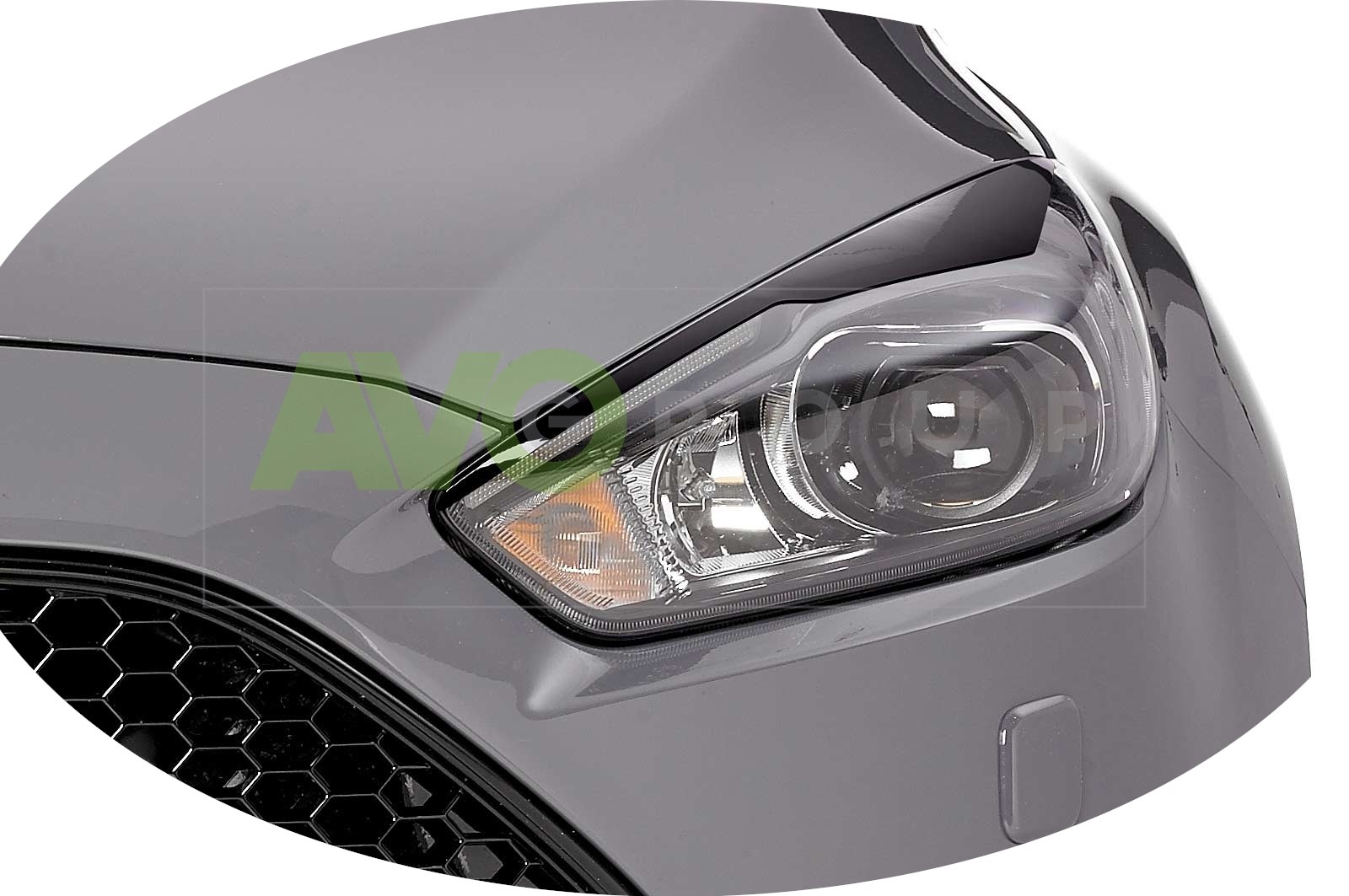 Headlight Eyelids for Ford Focus 3 2014-2018 ABS Matt