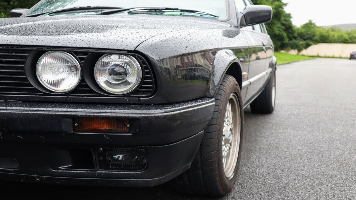 Black Smoked Fog Lights set for BMW 3 E30 1987-1993