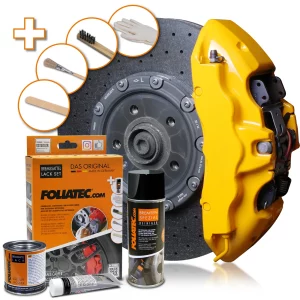 Foliatec PERFORMANCE YELLOW Brake Caliper Lacquer Set