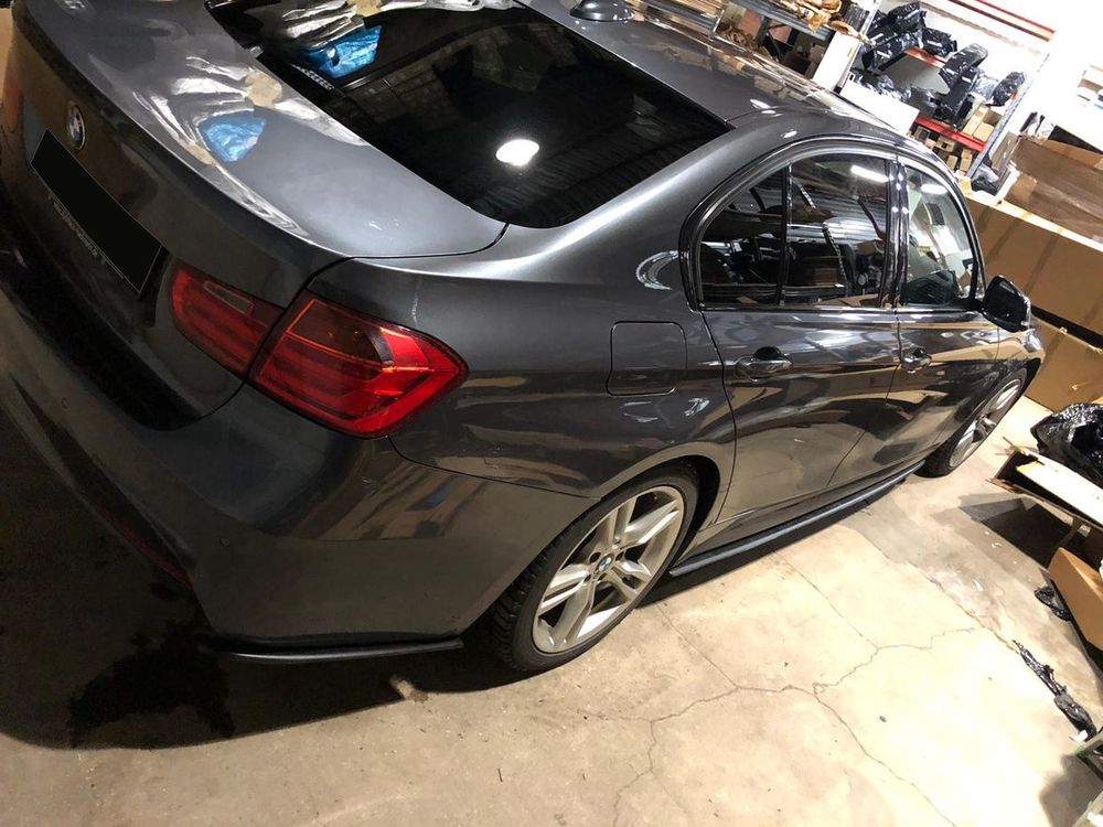 Rear Bumper Side Splitters flaps for BMW 3 F30 F31 2011-2019 ABS Matt