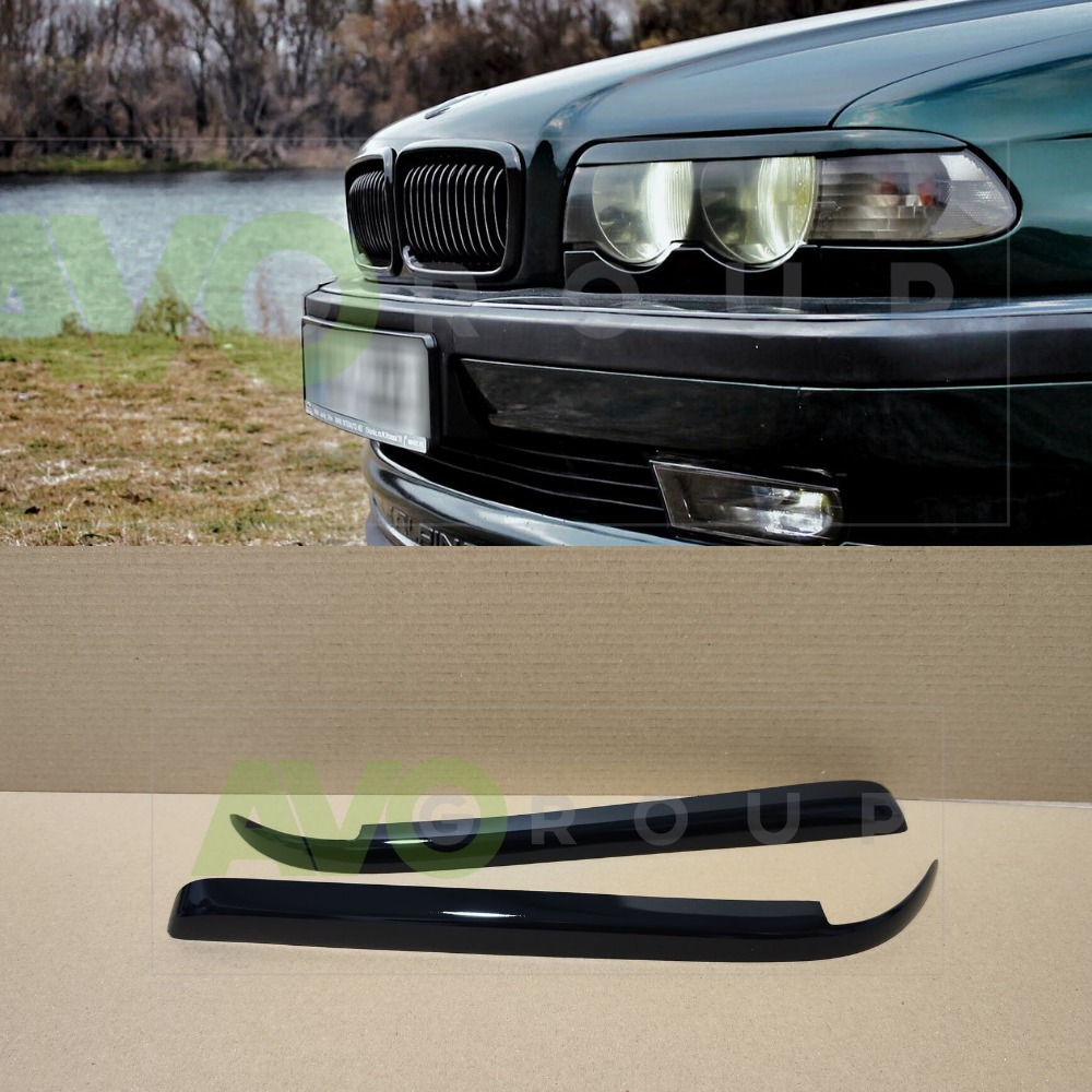 Headlight Eyelids for BMW 7 E38 1994-2001 ABS Gloss v2