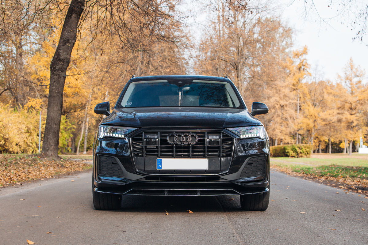Splitter for front bumper Audi Q7 4M Mk2 ABS Gloss