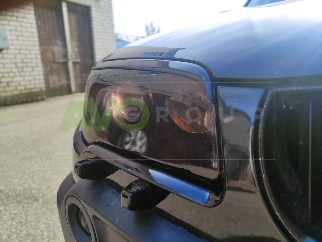 Headlight Eyelids for BMW X3 E83 2003-2010 ABS Gloss v2