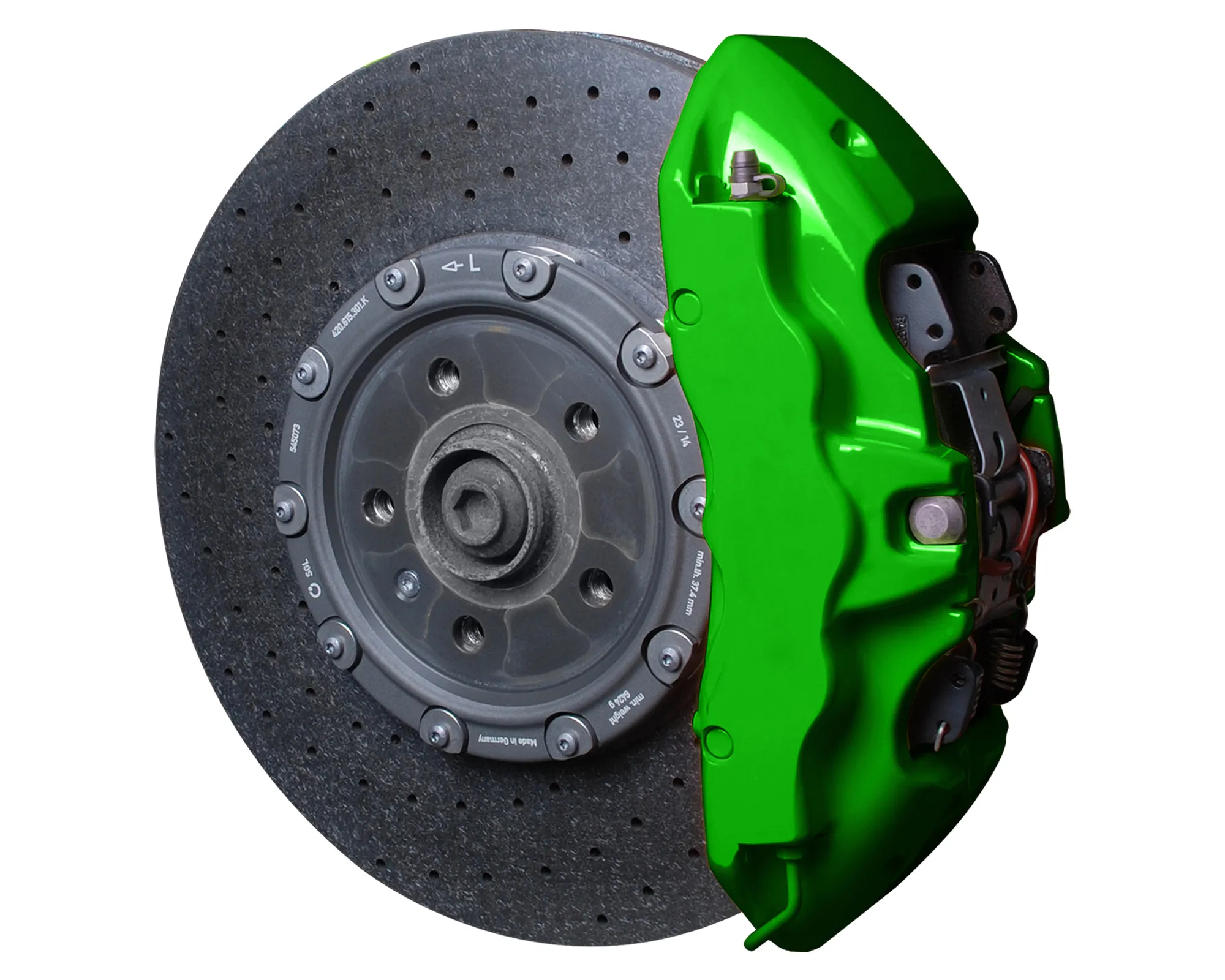 Foliatec POWER GREEN Brake Caliper Lacquer Set